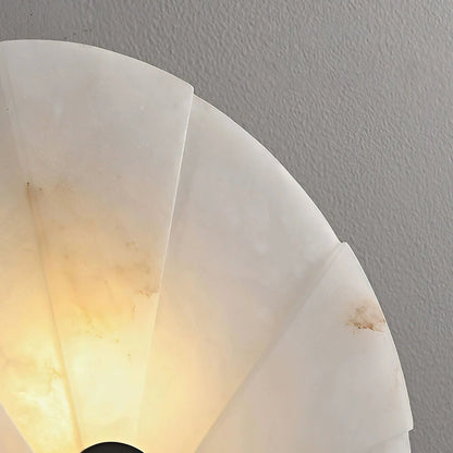Alabaster Fan Wall Sconce