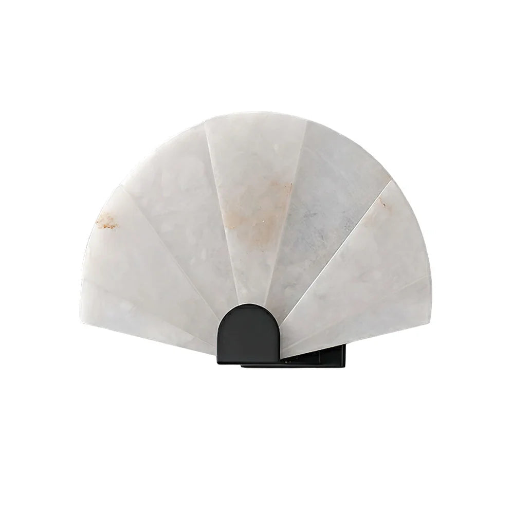 Alabaster Fan Wall Sconce