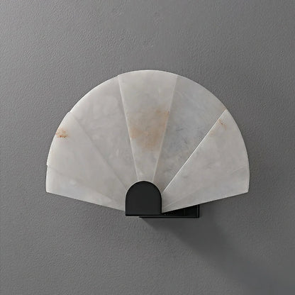 Alabaster Fan Wall Sconce