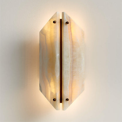 Alabaster Geometric Wall Light Onyx