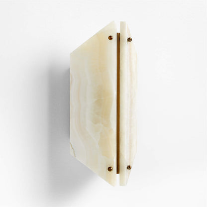 Alabaster Geometric Wall Light Onyx