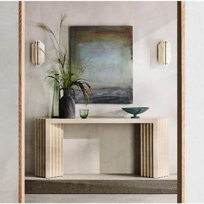 Alabaster Geometric Wall Light Onyx