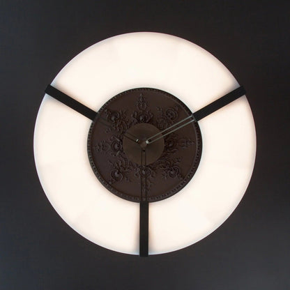 Alabaster Halo Pendant Light – Black & White LED Chandelier