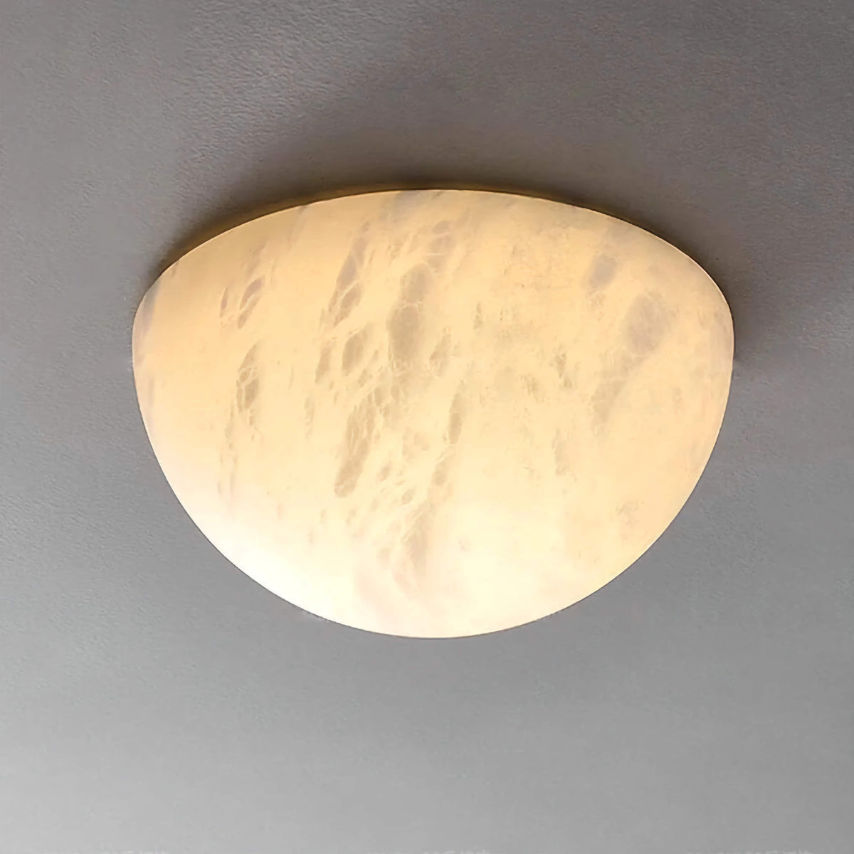 Alabaster Honed Flush Mount