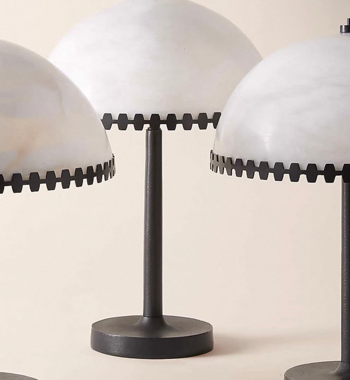 Alabaster Japandi Table Lamp