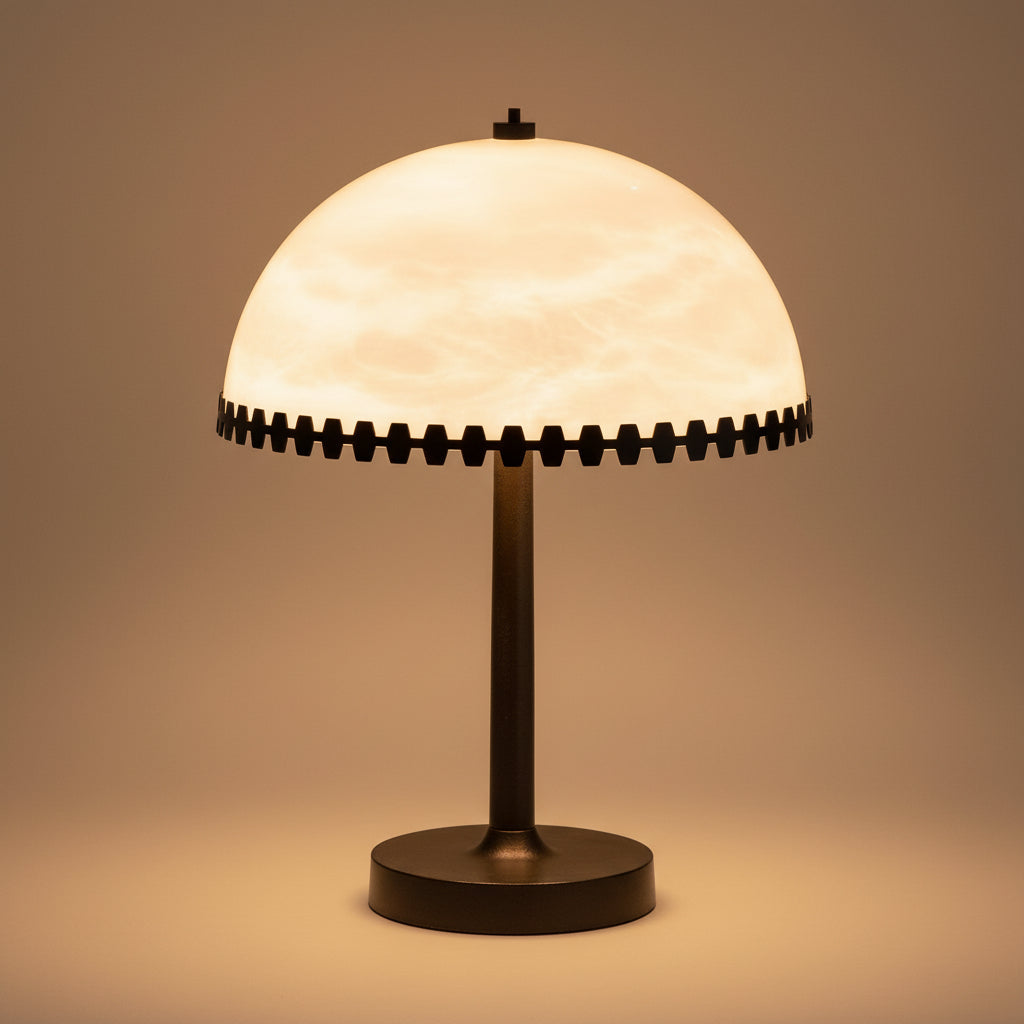 Alabaster Japandi Table Lamp