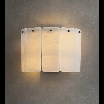Alabaster Layered Wall Sconce
