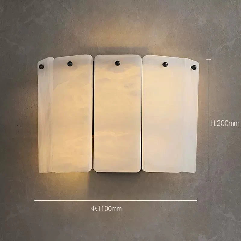 Alabaster Layered Wall Sconce