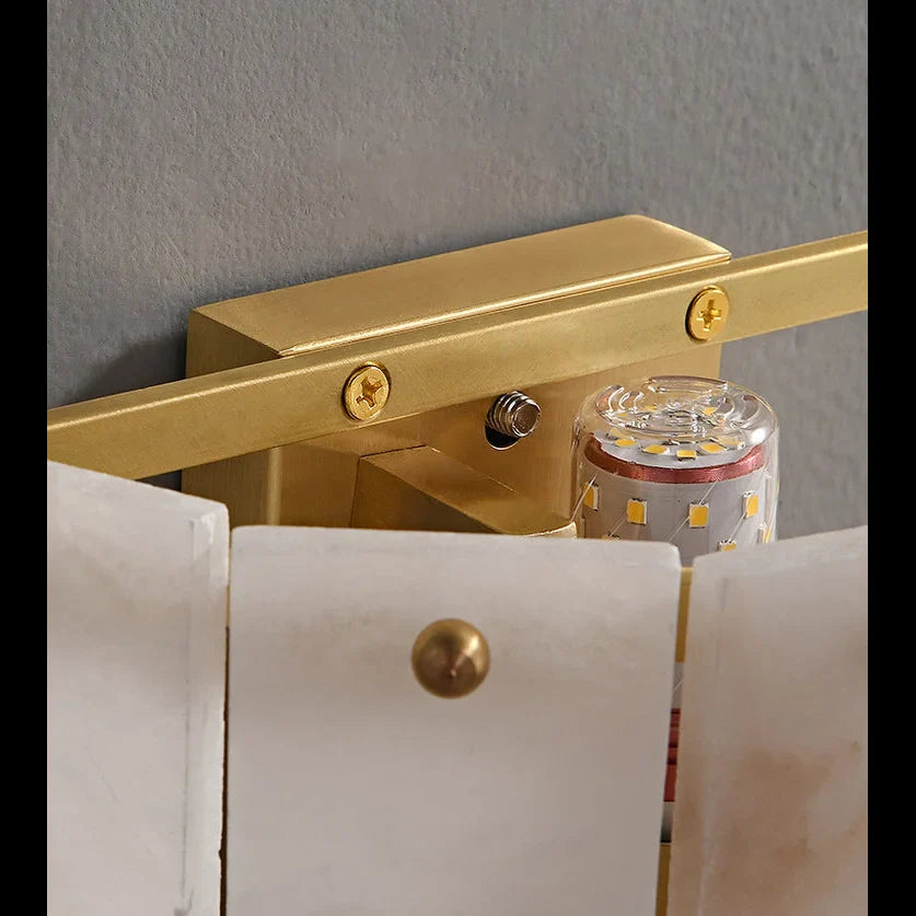 Alabaster Layered Wall Sconce