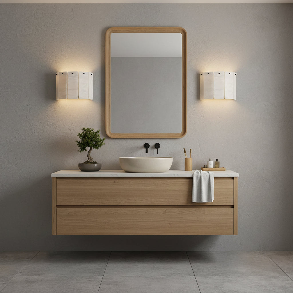 Alabaster Layered Wall Sconce