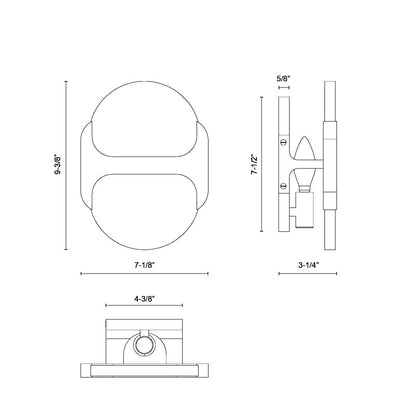 Alabaster Odin Small Wall Sconce
