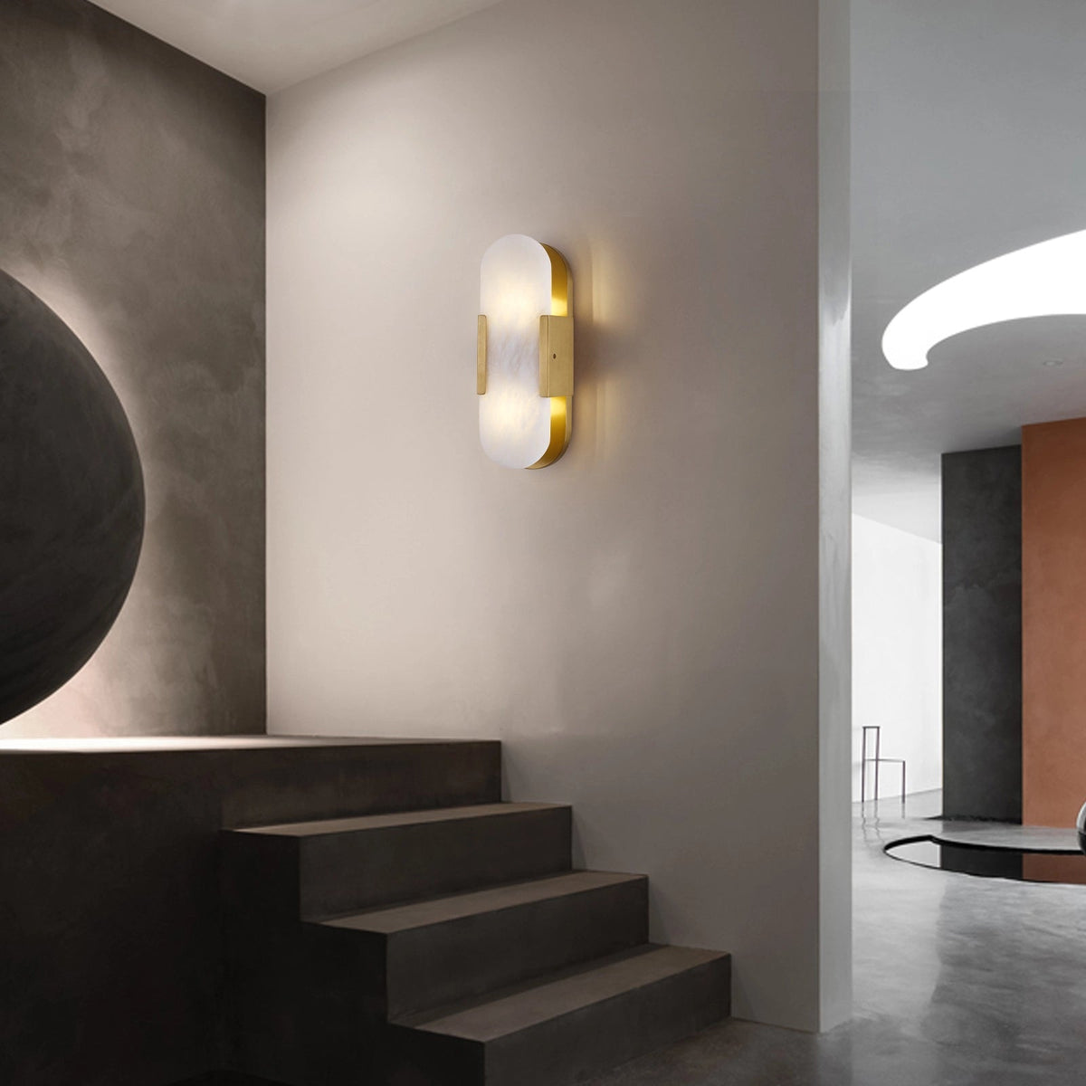 Alabaster OpalEdge Oval Wall Sconce