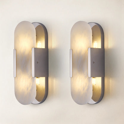 Alabaster OpalEdge Oval Wall Sconce