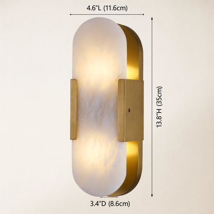 Alabaster OpalEdge Oval Wall Sconce