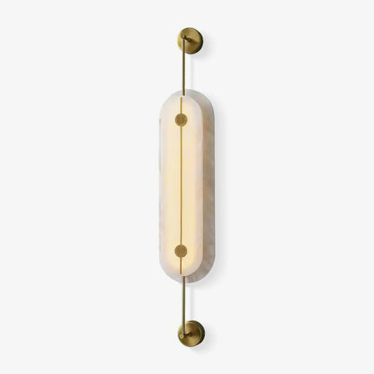 Alabaster Solvane Slim Oval Wall Sconce