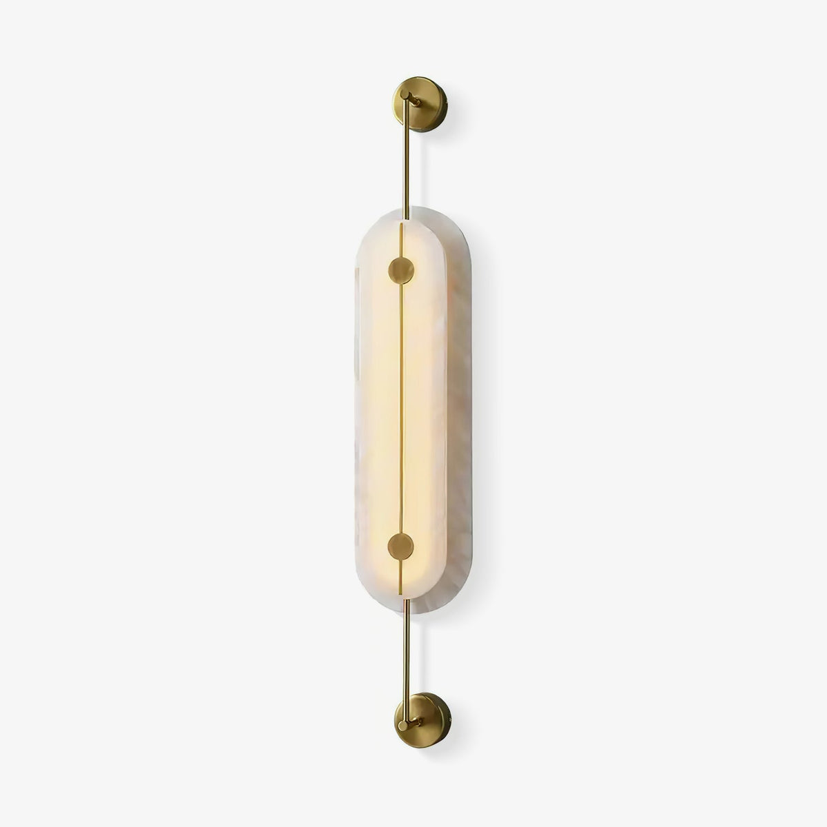 Alabaster Solvane Slim Oval Wall Sconce