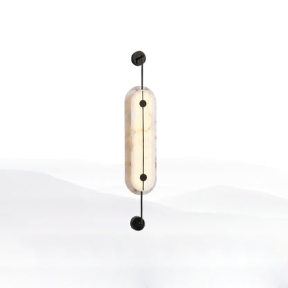 Alabaster Solvane Slim Oval Wall Sconce