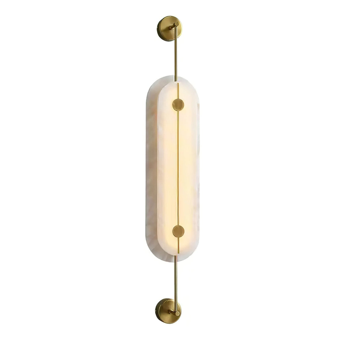 Alabaster Solvane Slim Oval Wall Sconce