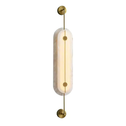 Alabaster Solvane Slim Oval Wall Sconce