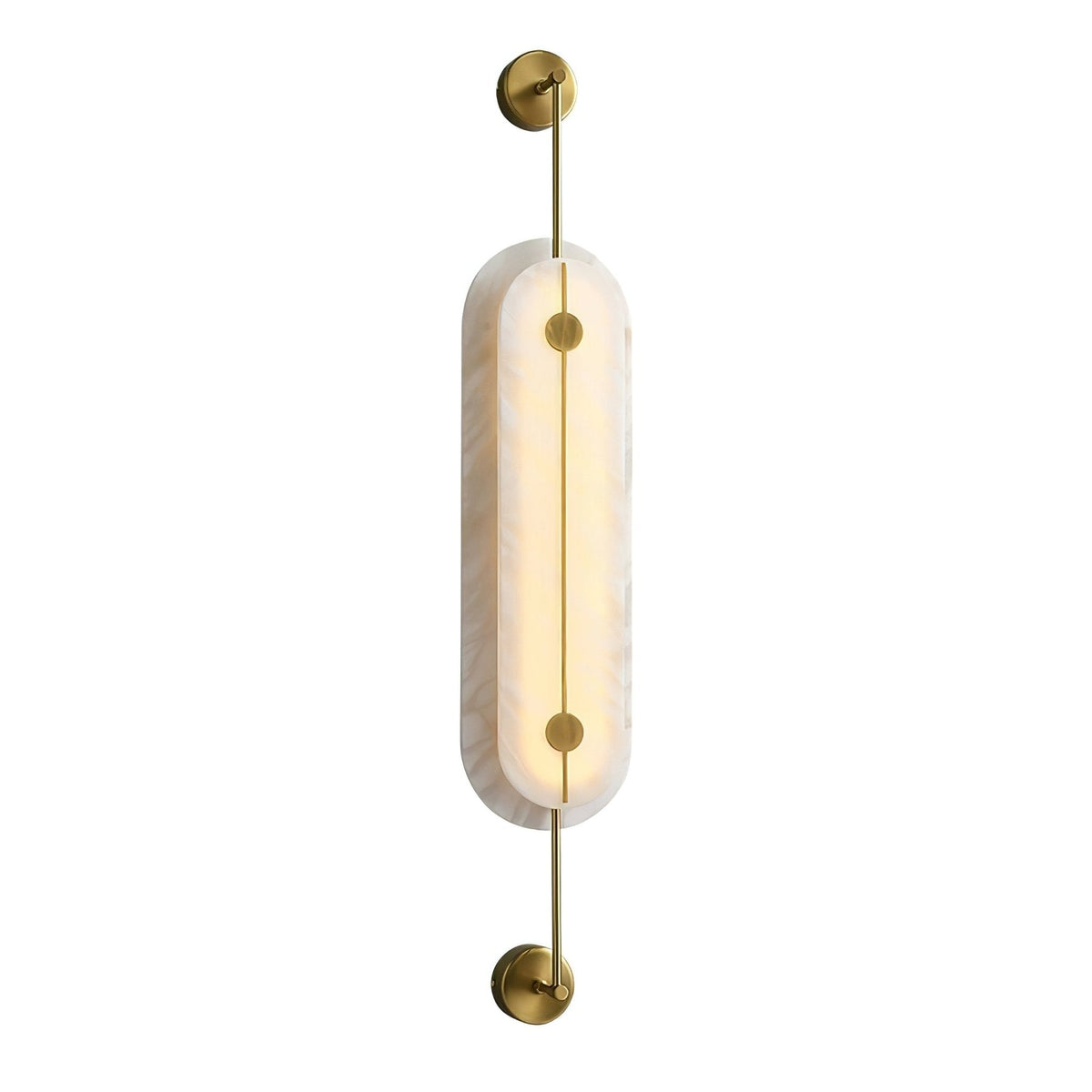 Alabaster Solvane Slim Oval Wall Sconce