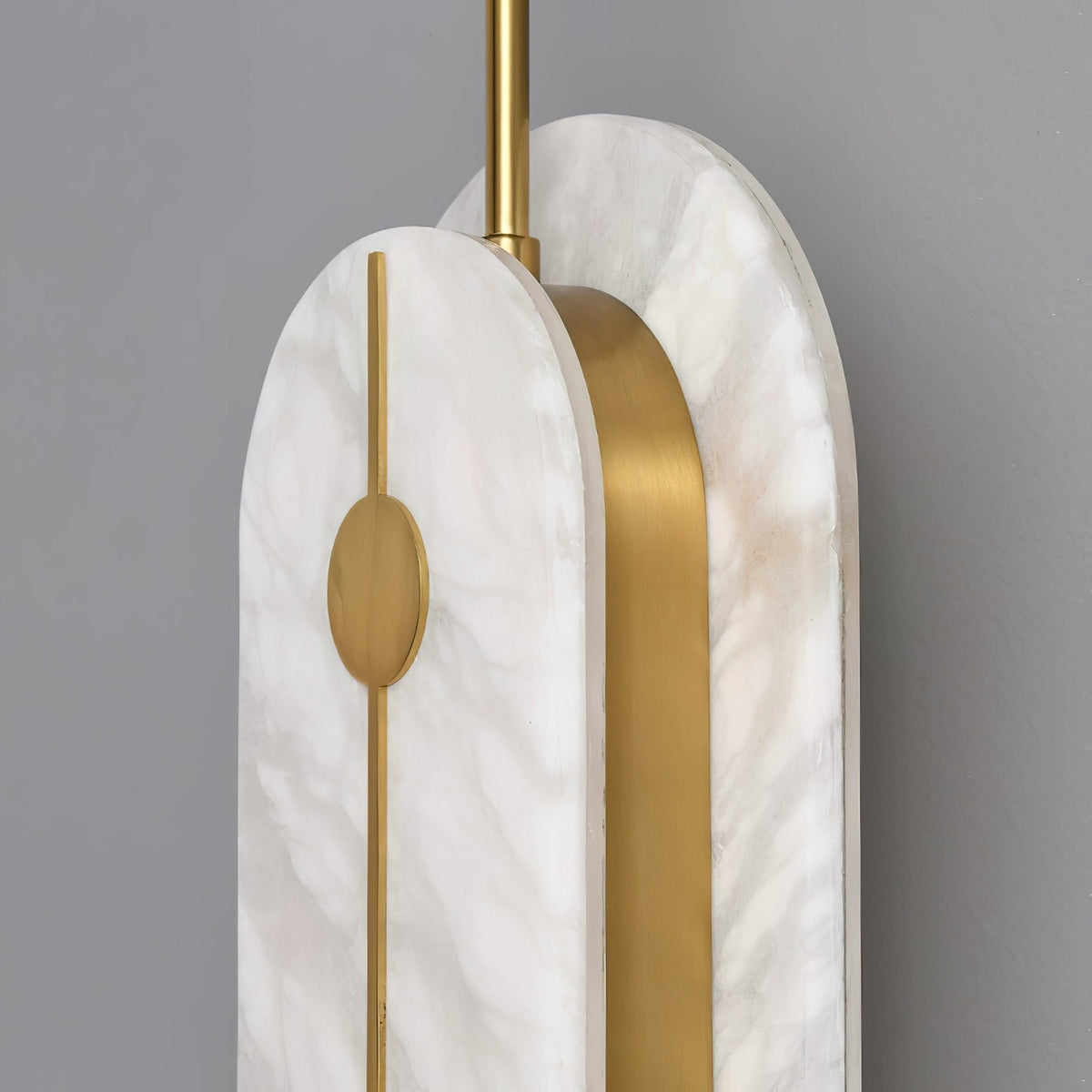 Alabaster Solvane Slim Oval Wall Sconce