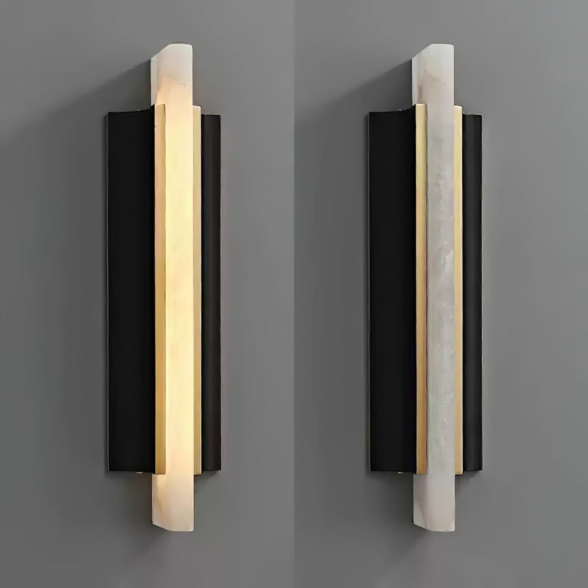 Alabaster Timide Slim Wall Sconce