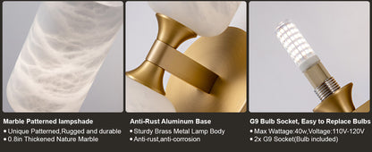 Alabaster Axis Wall Sconce
