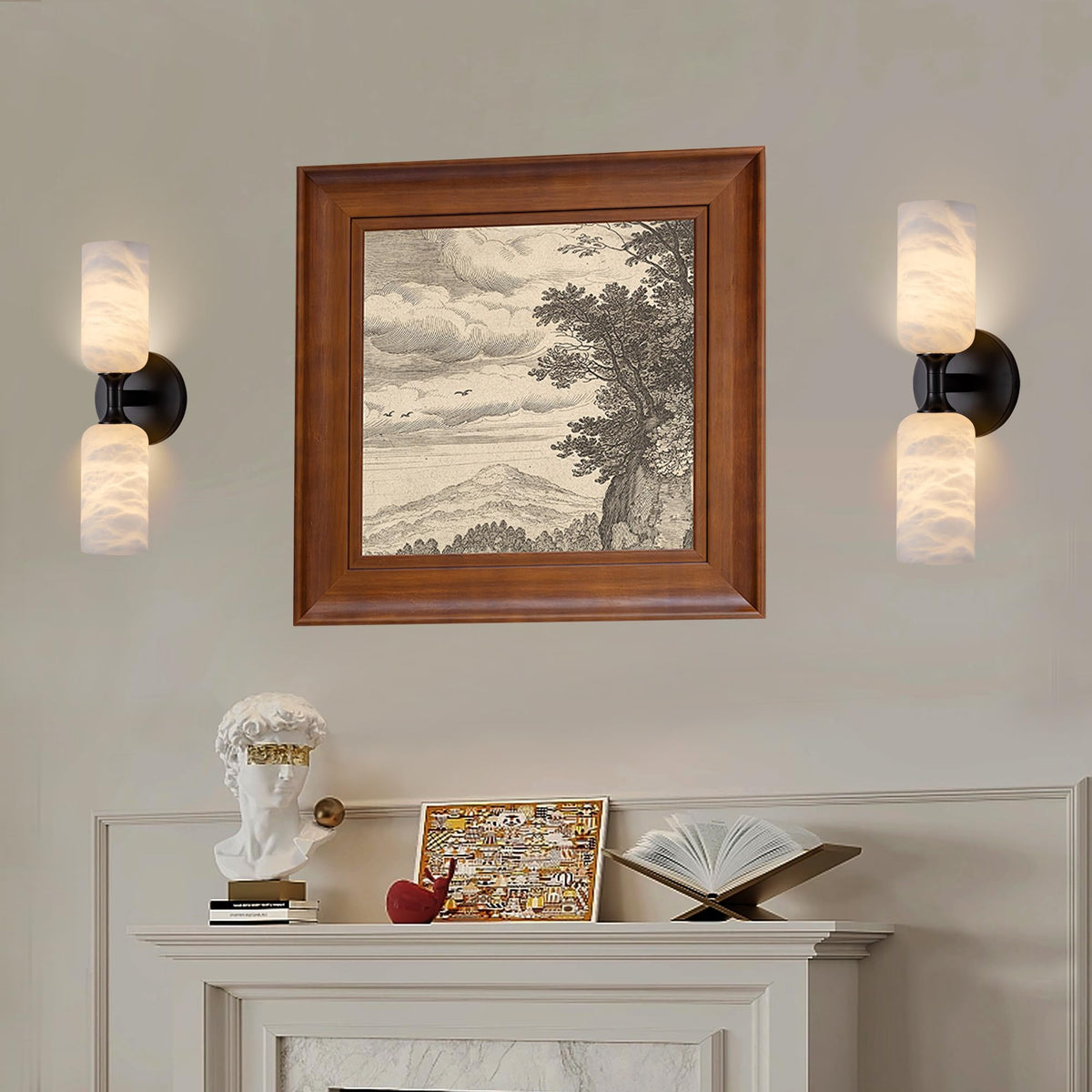 Alabaster Axis Wall Sconce