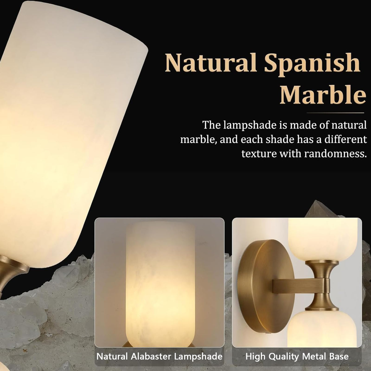 Alabaster Axis Wall Sconce