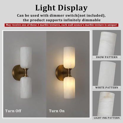 Alabaster Axis Wall Sconce