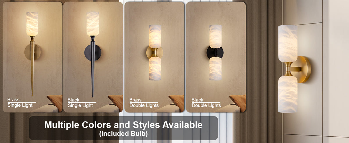 Alabaster Axis Wall Sconce