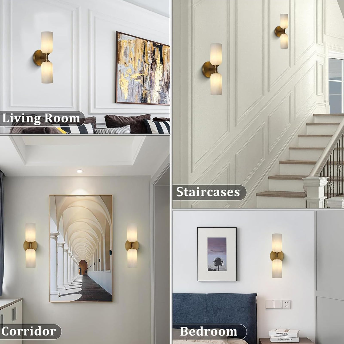 Alabaster Axis Wall Sconce