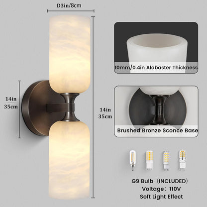 Alabaster Axis Wall Sconce