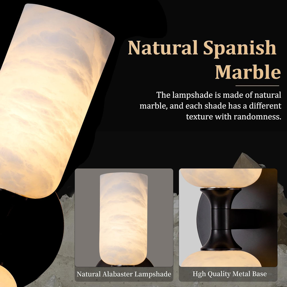 Alabaster Axis Wall Sconce