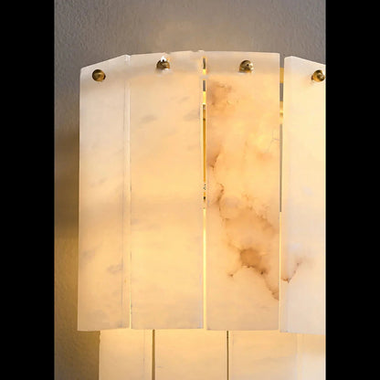 Alabaster Double Layered Wall Lamp