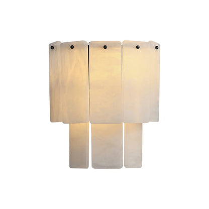 Alabaster Double Layered Wall Lamp