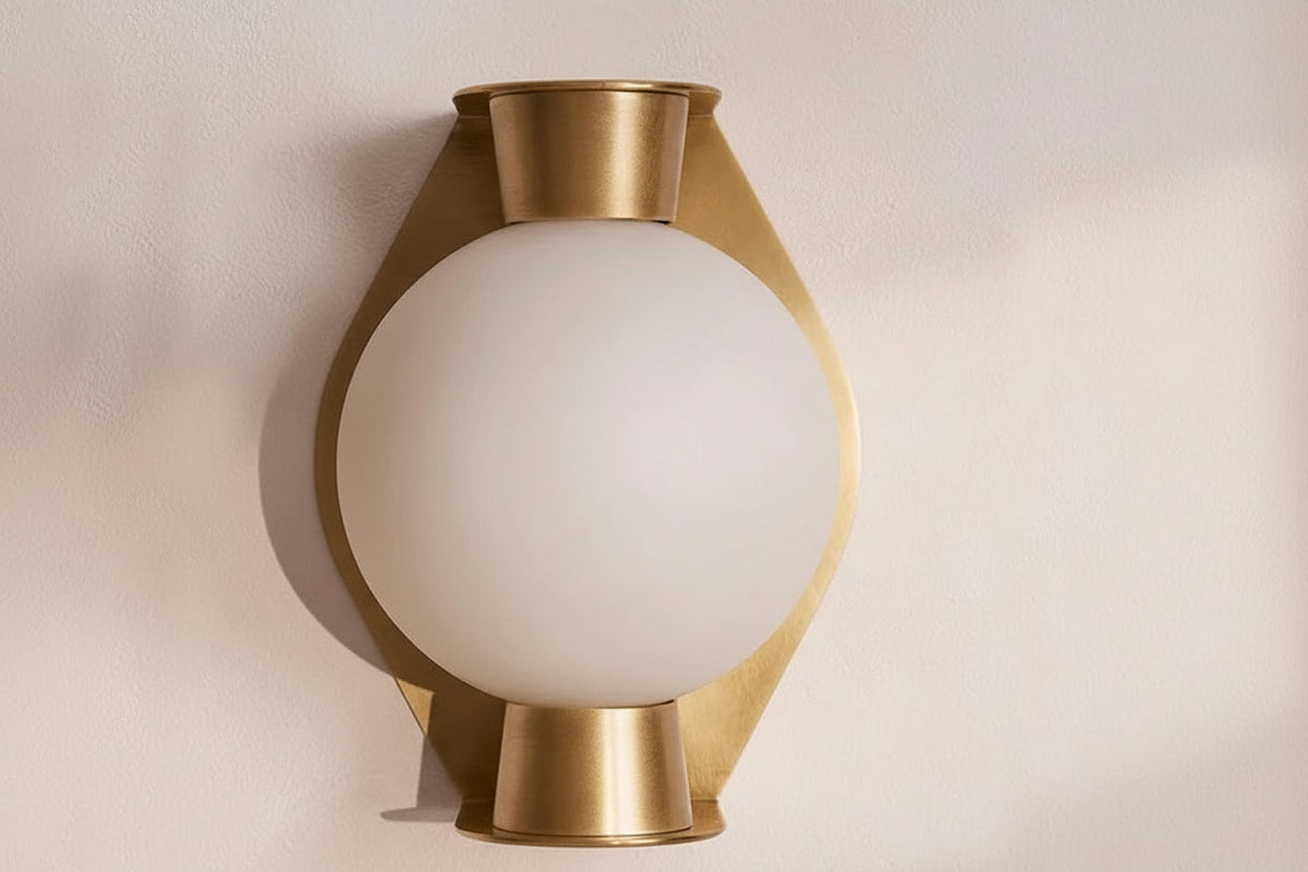 Alabaster Globe Wall Sconce