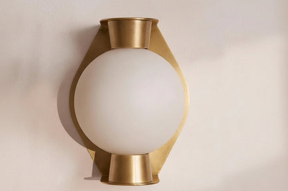 Alabaster Globe Wall Sconce