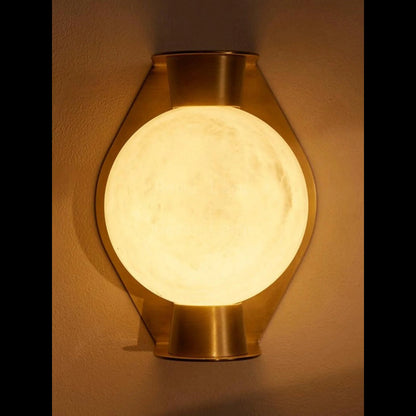Alabaster Globe Wall Sconce