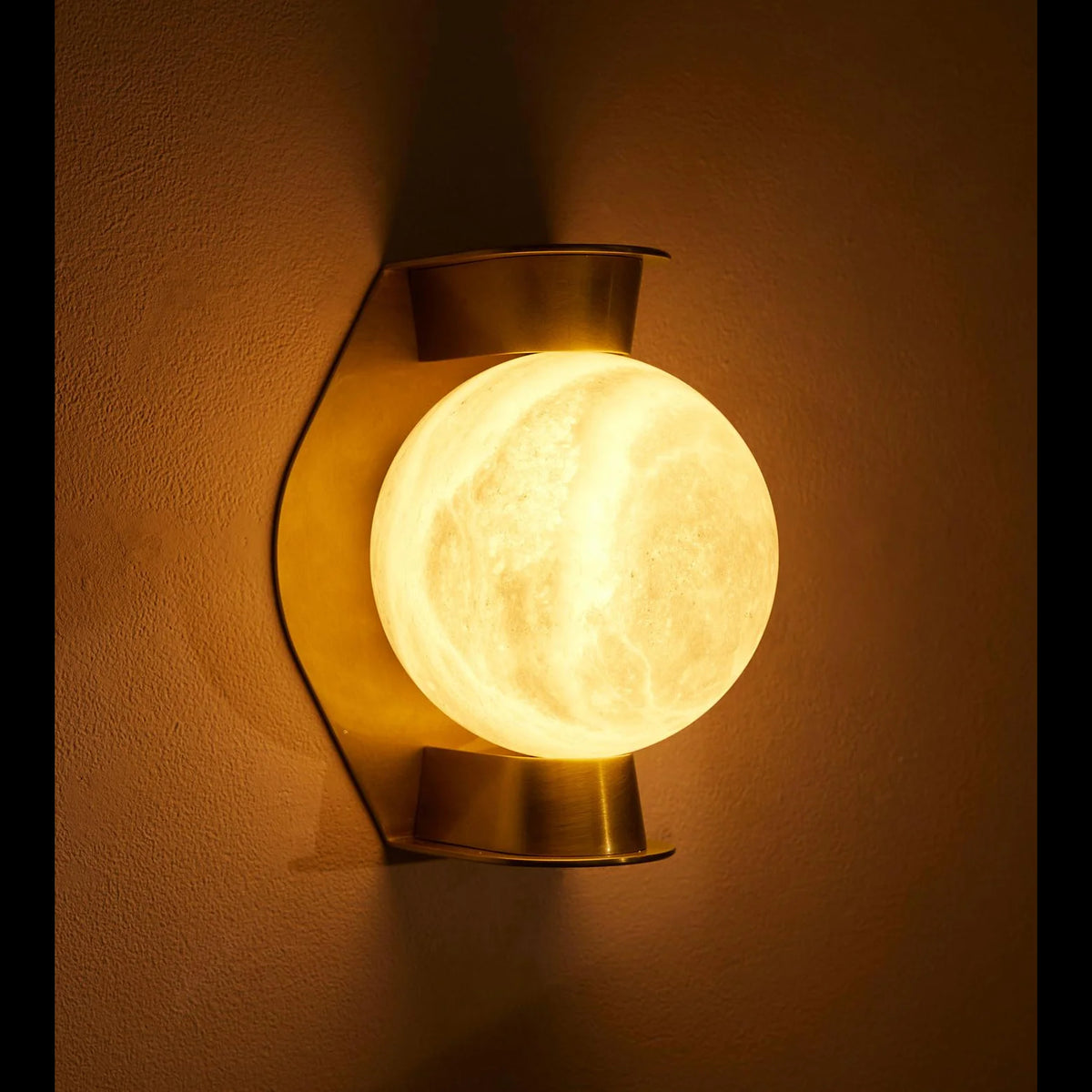 Alabaster Globe Wall Sconce