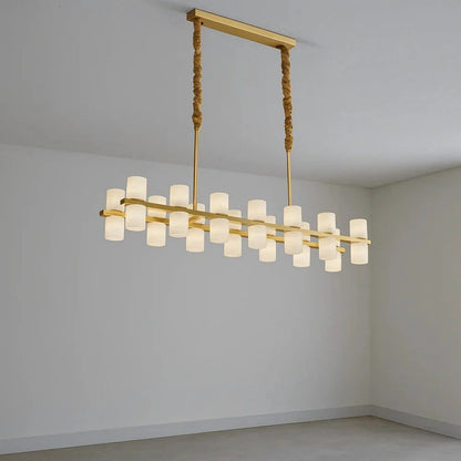 Alabaster Linear Chandelier