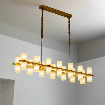 Alabaster Linear Chandelier