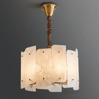 Alabaster Lorry Round Chandelier