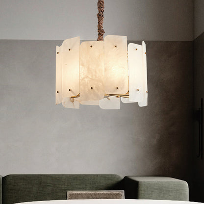 Alabaster Lorry Round Chandelier