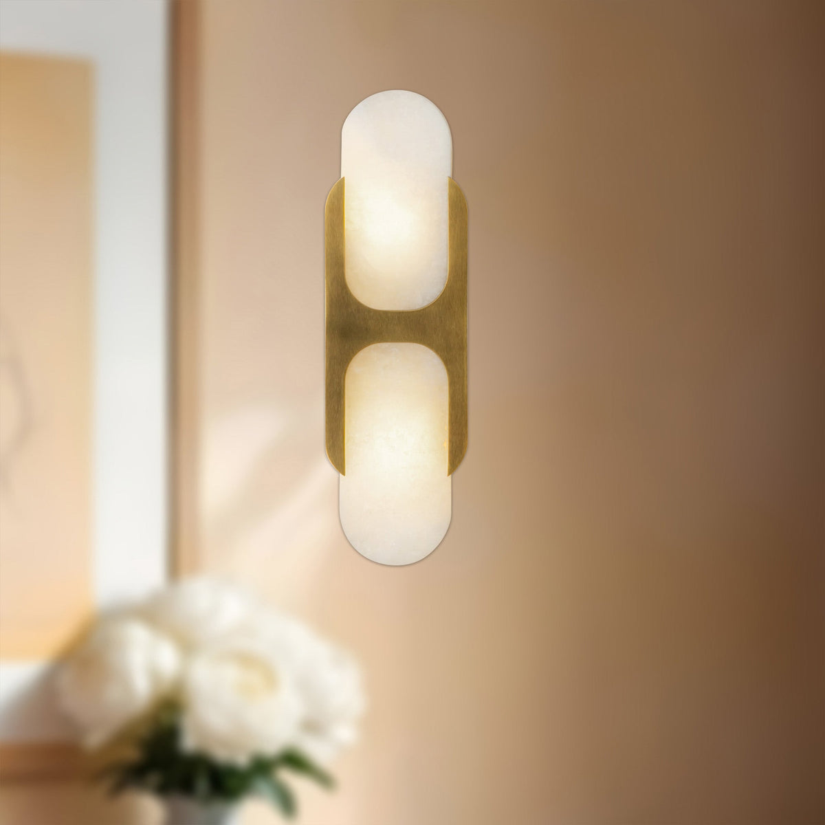 Alabaster Odin Large Wall Sconce