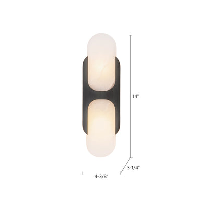 Alabaster Odin Large Wall Sconce