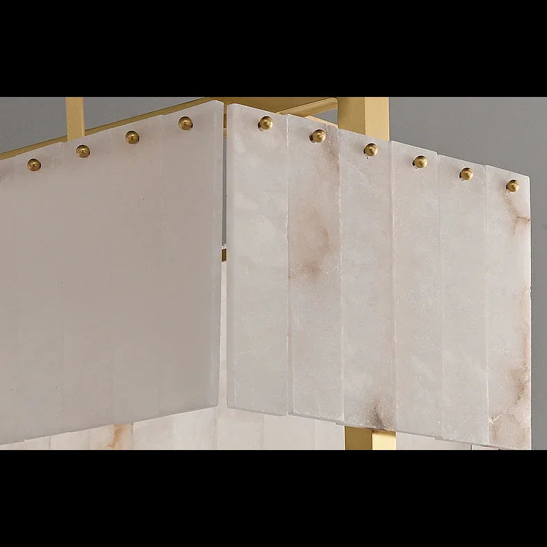 Alabaster Rectangle Chandelier