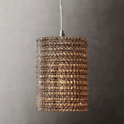 Alison Crystal Island Pendant 12"H