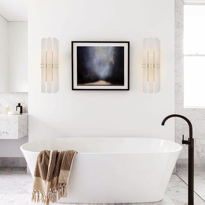 Allenny Bonnington Tall Sconce With Alabaster