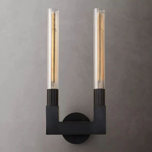 Amorra Glass Double Bedroom Wall Sconce
